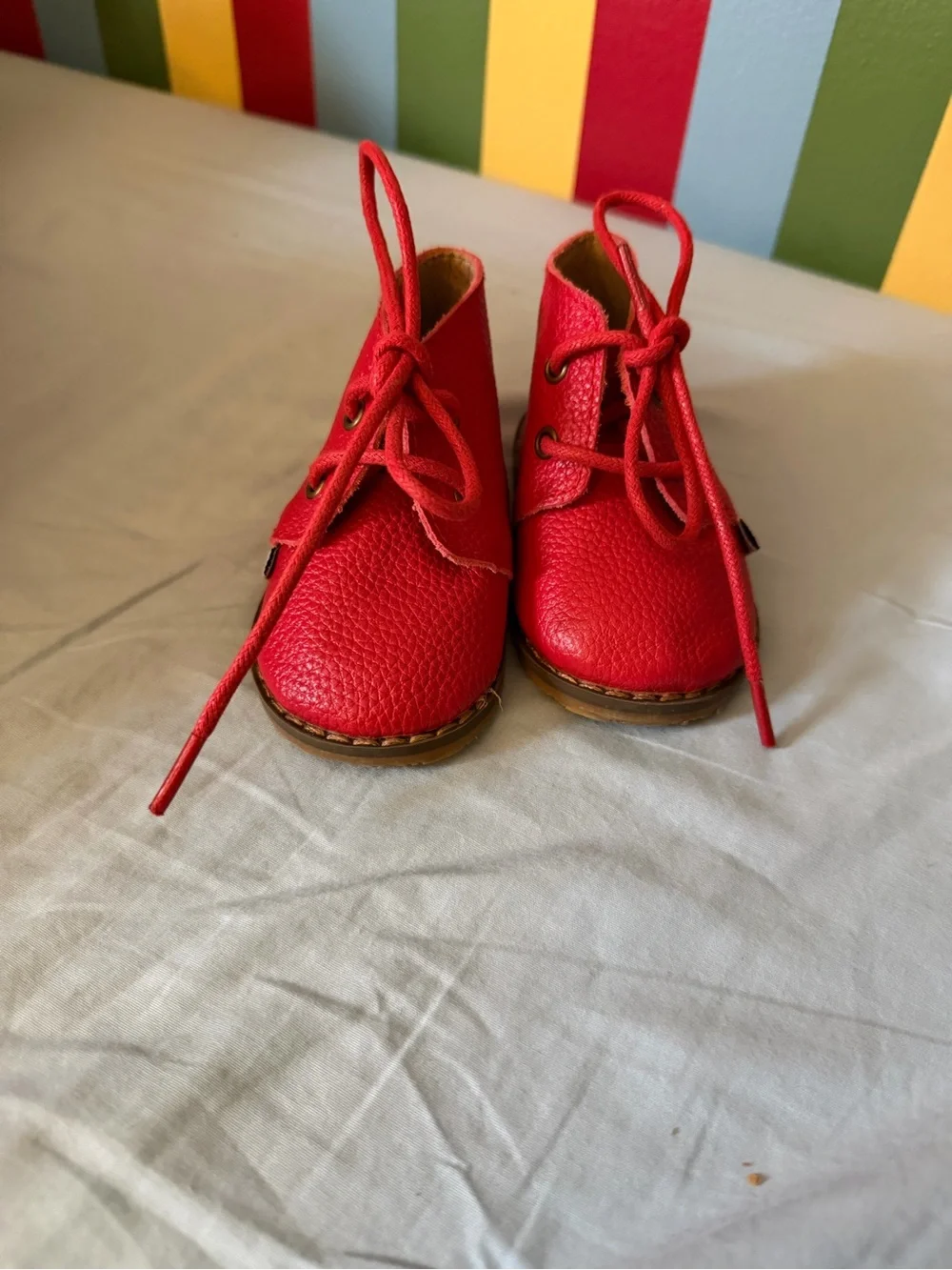 Monkey Feet Leather Lace-Up Boots